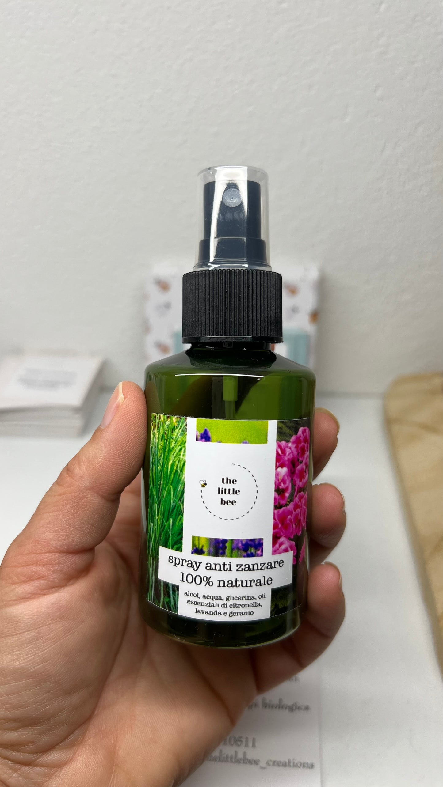 Spray antizanzare 100% naturale
