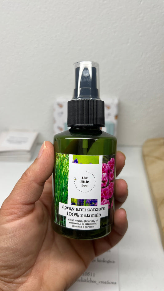 Spray antizanzare 100% naturale